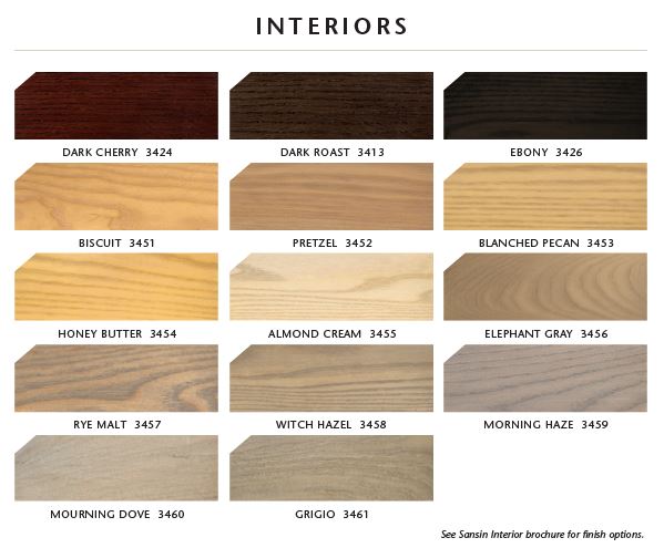 Sansin Interior Stain Colors